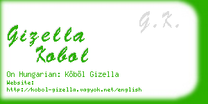 gizella kobol business card