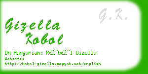 gizella kobol business card